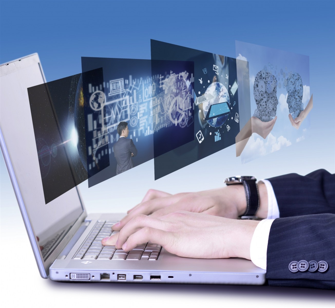 コンテンツ制作に取り組む様子